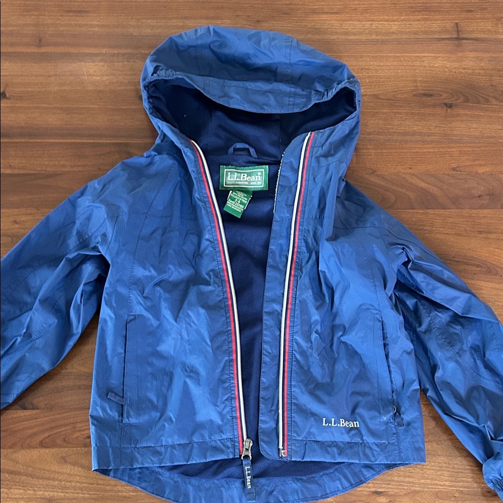 L.L. Bean Kids Blue Rain Jacket